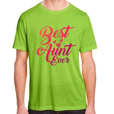 Best Aunt Ever New Auntie Funny Gift Best Great Blessed Auntie Meaningful Gift Adult ChromaSoft Performance T-Shirt