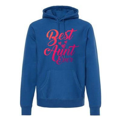 Best Aunt Ever New Auntie Funny Gift Best Great Blessed Auntie Meaningful Gift Premium Hoodie