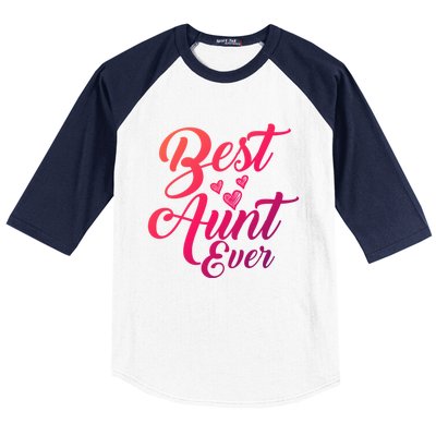 Best Aunt Ever New Auntie Funny Gift Best Great Blessed Auntie Meaningful Gift Baseball Sleeve Shirt