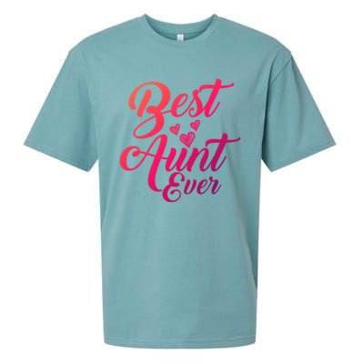 Best Aunt Ever New Auntie Funny Gift Best Great Blessed Auntie Meaningful Gift Sueded Cloud Jersey T-Shirt