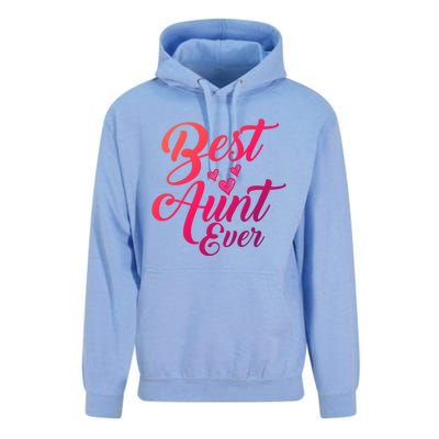 Best Aunt Ever New Auntie Funny Gift Best Great Blessed Auntie Meaningful Gift Unisex Surf Hoodie