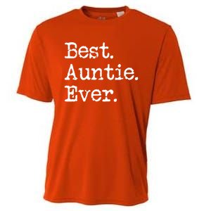 Best Auntie Ever Aunt Gift From Niece Nephew Cute Gift Cooling Performance Crew T-Shirt