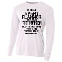 Being An Event Planner Like The Bike Is On Fire Cooling Performance Long Sleeve Crew