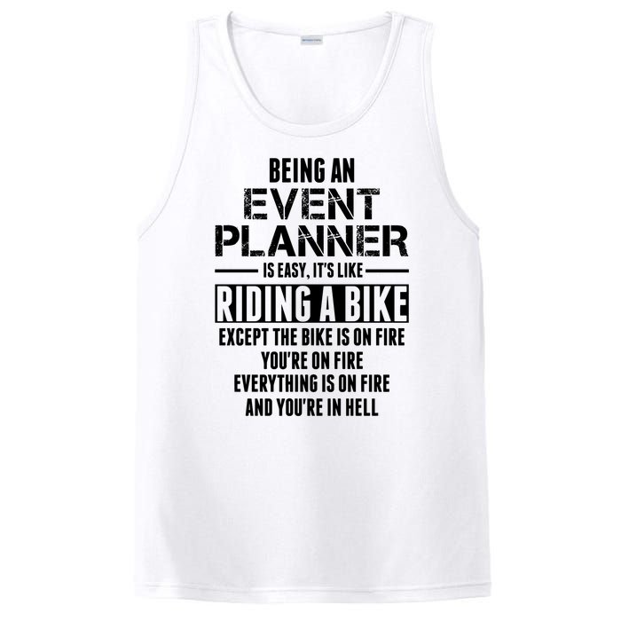 Being An Event Planner Like The Bike Is On Fire PosiCharge Competitor Tank