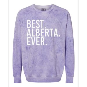 Best. Alberta. Ever. Gift Name Funny Personalized Colorblast Crewneck Sweatshirt