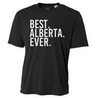 Best. Alberta. Ever. Gift Name Funny Personalized Cooling Performance Crew T-Shirt