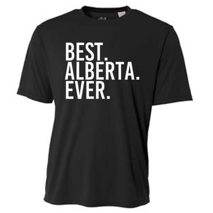 Best. Alberta. Ever. Gift Name Funny Personalized Cooling Performance Crew T-Shirt