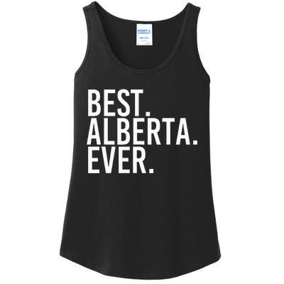 Best. Alberta. Ever. Gift Name Funny Personalized Ladies Essential Tank