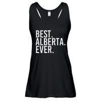 Best. Alberta. Ever. Gift Name Funny Personalized Ladies Essential Flowy Tank