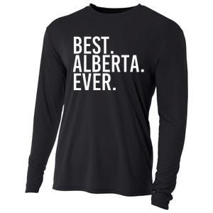 Best. Alberta. Ever. Gift Name Funny Personalized Cooling Performance Long Sleeve Crew