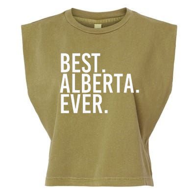 Best. Alberta. Ever. Gift Name Funny Personalized Garment-Dyed Women's Muscle Tee