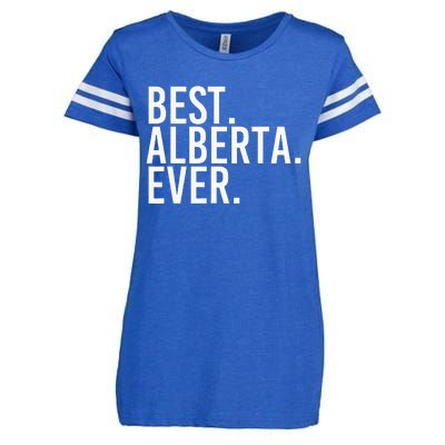 Best. Alberta. Ever. Gift Name Funny Personalized Enza Ladies Jersey Football T-Shirt