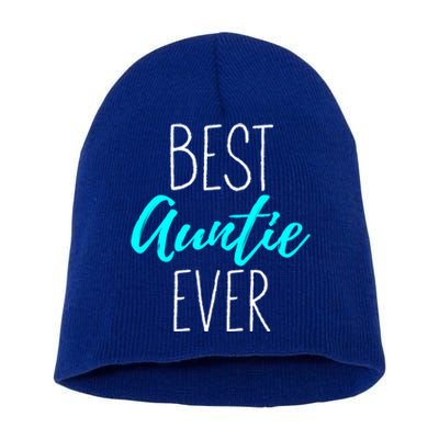 Best Auntie Ever Blessed Auntie Cute Gift Short Acrylic Beanie