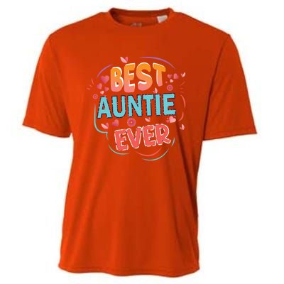 Best Auntie Ever Grandma Mothers Day Christmas Auntie Funny Gift Cooling Performance Crew T-Shirt