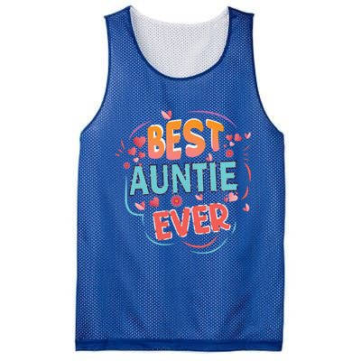 Best Auntie Ever Grandma Mothers Day Christmas Auntie Funny Gift Mesh Reversible Basketball Jersey Tank