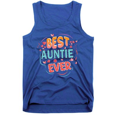 Best Auntie Ever Grandma Mothers Day Christmas Auntie Funny Gift Tank Top