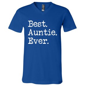 Best Auntie Ever Aunt Gift From Niece Nephew Gift V-Neck T-Shirt