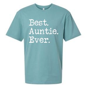 Best Auntie Ever Aunt Gift From Niece Nephew Gift Sueded Cloud Jersey T-Shirt