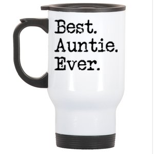 Best Auntie Ever Aunt Gift From Niece Nephew Gift Stainless Steel Travel Mug