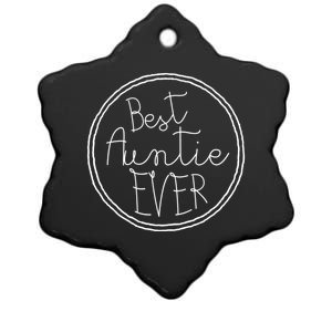 Best Auntie Ever Aunt Gift Ceramic Star Ornament