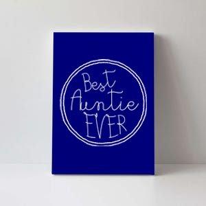 Best Auntie Ever Aunt Gift Canvas