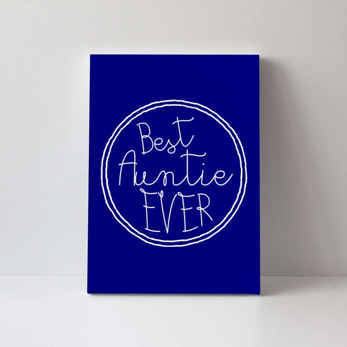 Best Auntie Ever Aunt Gift Canvas