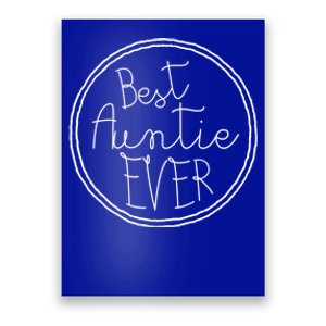 Best Auntie Ever Aunt Gift Poster