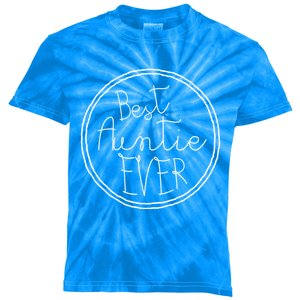 Best Auntie Ever Aunt Gift Kids Tie-Dye T-Shirt