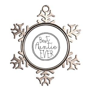 Best Auntie Ever Aunt Gift Metallic Star Ornament