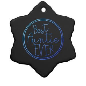 Best Auntie Ever Aunt Gift Cute Gift Ceramic Star Ornament