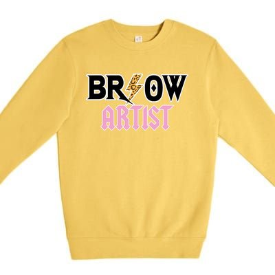 Brow Artist Eyebrow Artist Brow Artist Premium Crewneck Sweatshirt