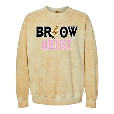 Brow Artist Eyebrow Artist Brow Artist Colorblast Crewneck Sweatshirt