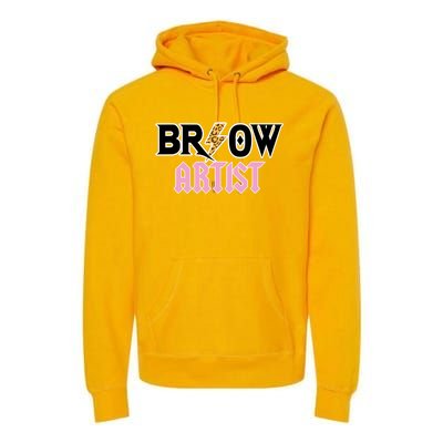 Brow Artist Eyebrow Artist Brow Artist Premium Hoodie