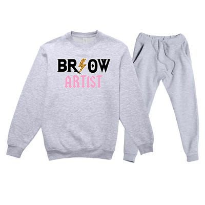 Brow Artist Eyebrow Artist Brow Artist Premium Crewneck Sweatsuit Set