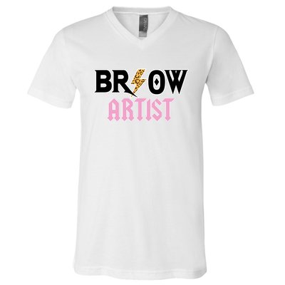 Brow Artist Eyebrow Artist Brow Artist V-Neck T-Shirt