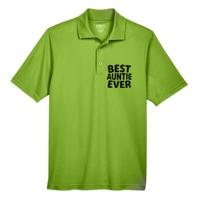 Best Auntie Ever Cool Gift Funny Mothers Day Gift Christmas Gift Men's Origin Performance Pique Polo