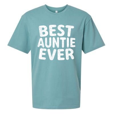 Best Auntie Ever Cool Gift Funny Mothers Day Gift Christmas Gift Sueded Cloud Jersey T-Shirt