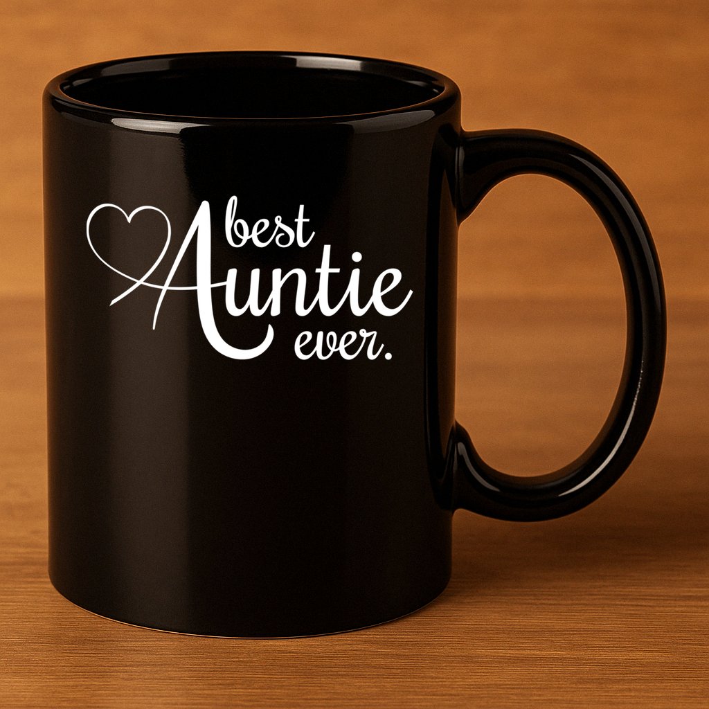 Best Auntie Ever Gift 11oz C Handle Ceramic Mug