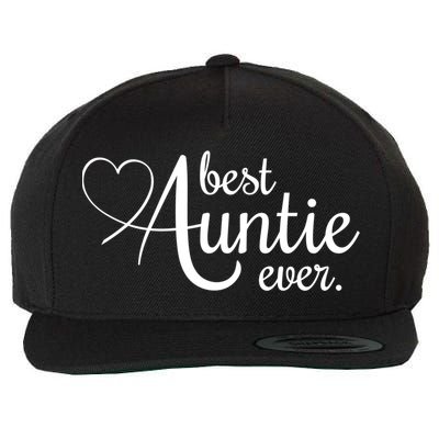 Best Auntie Ever Gift Wool Snapback Cap