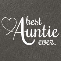 Best Auntie Ever Gift Cotton Canvas Backpack