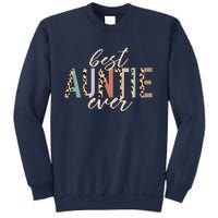 Best Auntie Ever Gifts Aunt Leopard Print Mothers Day Sweatshirt