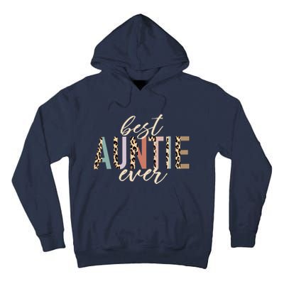 Best Auntie Ever Gifts Aunt Leopard Print Mothers Day Tall Hoodie