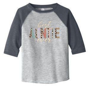 Best Auntie Ever Gifts Aunt Leopard Print Mothers Day Toddler Fine Jersey T-Shirt