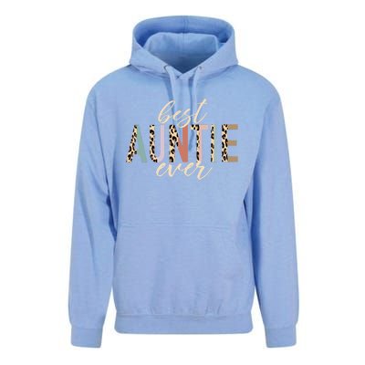 Best Auntie Ever Gifts Aunt Leopard Print Mothers Day Unisex Surf Hoodie