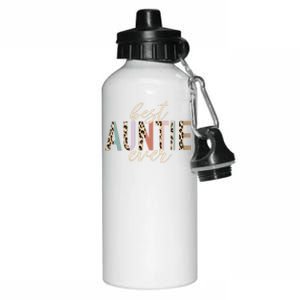 Best Auntie Ever Gifts Aunt Leopard Print Mothers Day Aluminum Water Bottle