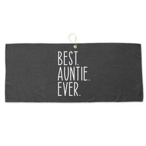 Best Auntie Ever Aunt Sister Funny Nephew Niece Meaningful Gift Large Microfiber Waffle Golf Towel