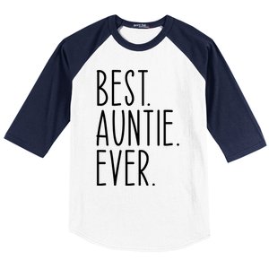 Best Auntie Ever Aunt Sister Funny Nephew Niece Meaningful Gift Baseball Sleeve Shirt