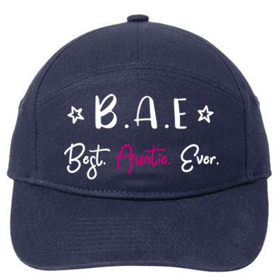 Best Auntie Ever Meaningful Gift 7-Panel Snapback Hat