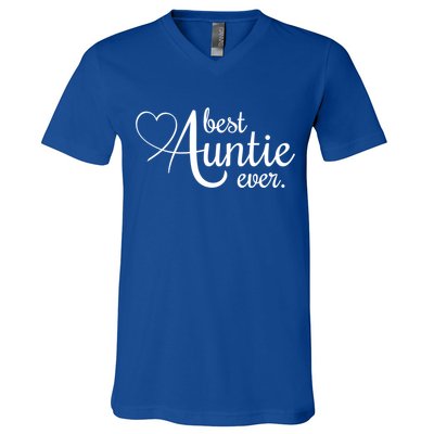 Best Auntie Ever Gift V-Neck T-Shirt