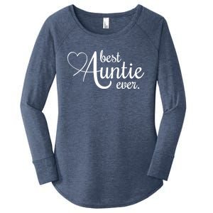 Best Auntie Ever Gift Women's Perfect Tri Tunic Long Sleeve Shirt